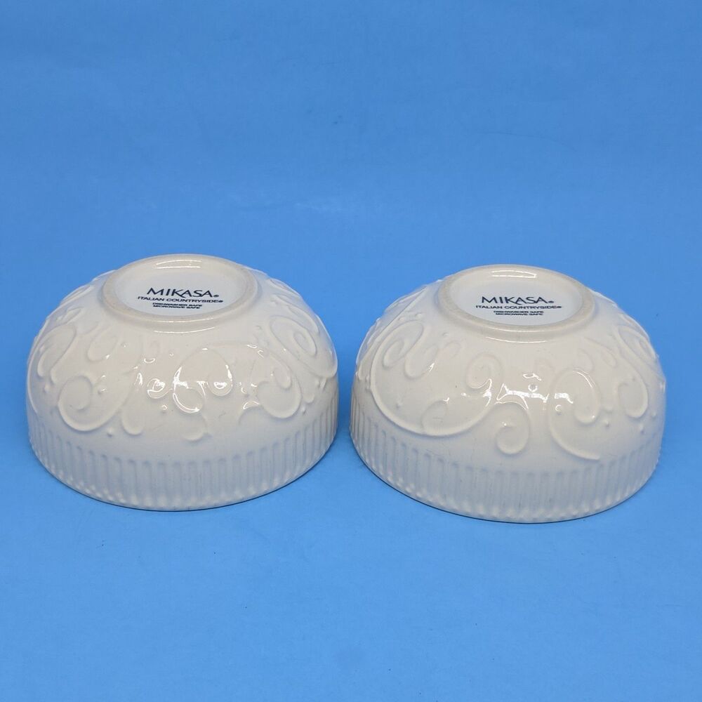Mikasa Italian Countrside  4.5" Fruit Dessert Sauce Bowls Set Of 2